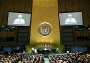 Reuters Lleno total tuvo la intervención del Papa en la ONU.