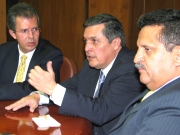 El magistrado Jaime Arrubla (a la izquierda) desvirtúo afirmaciones de posibles favorecimientos en la Corte Suprema al italiano Giorgio Sale.
