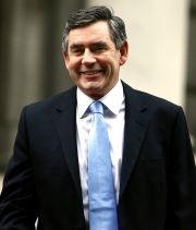 Archivo Primer ministro británico, Gordon Brown.