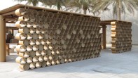 El pabellón de las artes Abu Dhabi que está inspirado en el patrimonio cultural que caracteriza a la capital de los Emiratos Árabes Unidos, Abu Dhabi. FOTO Cortesía Facebook Shigeru Ban