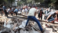 Un terremoto de magnitud 7,1 sacudió el centro de México y afectó importantes edificios. FOTO AFP