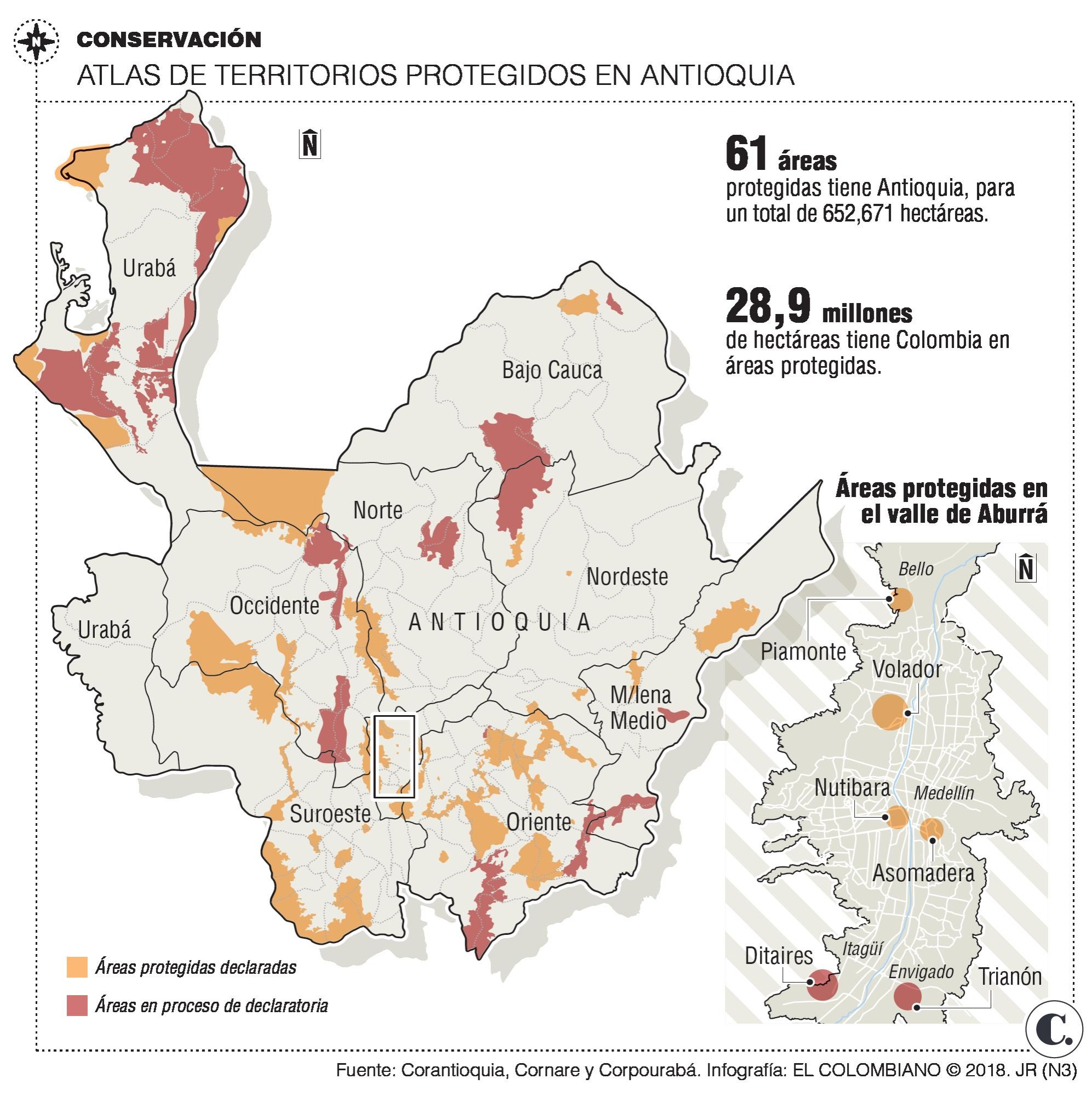 Antioquia, nuevos ecosistemas protegidos en 2017