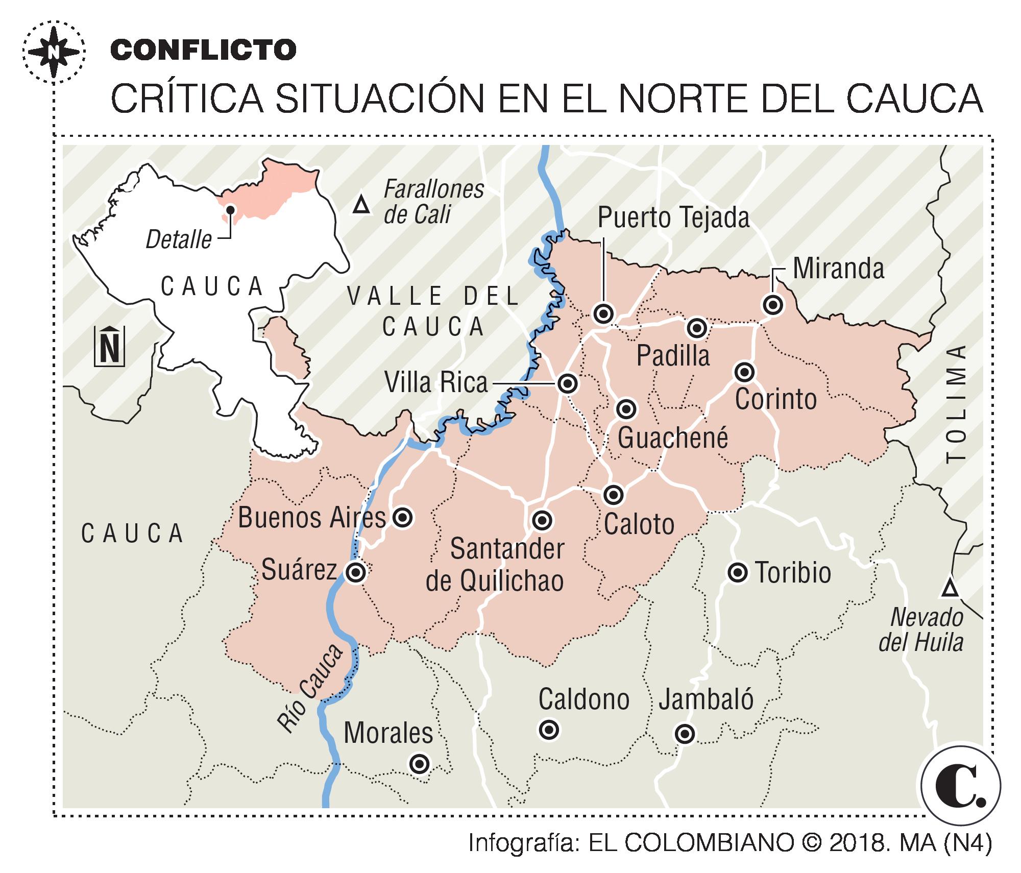 Indígenas resisten a la guerra en Cauca