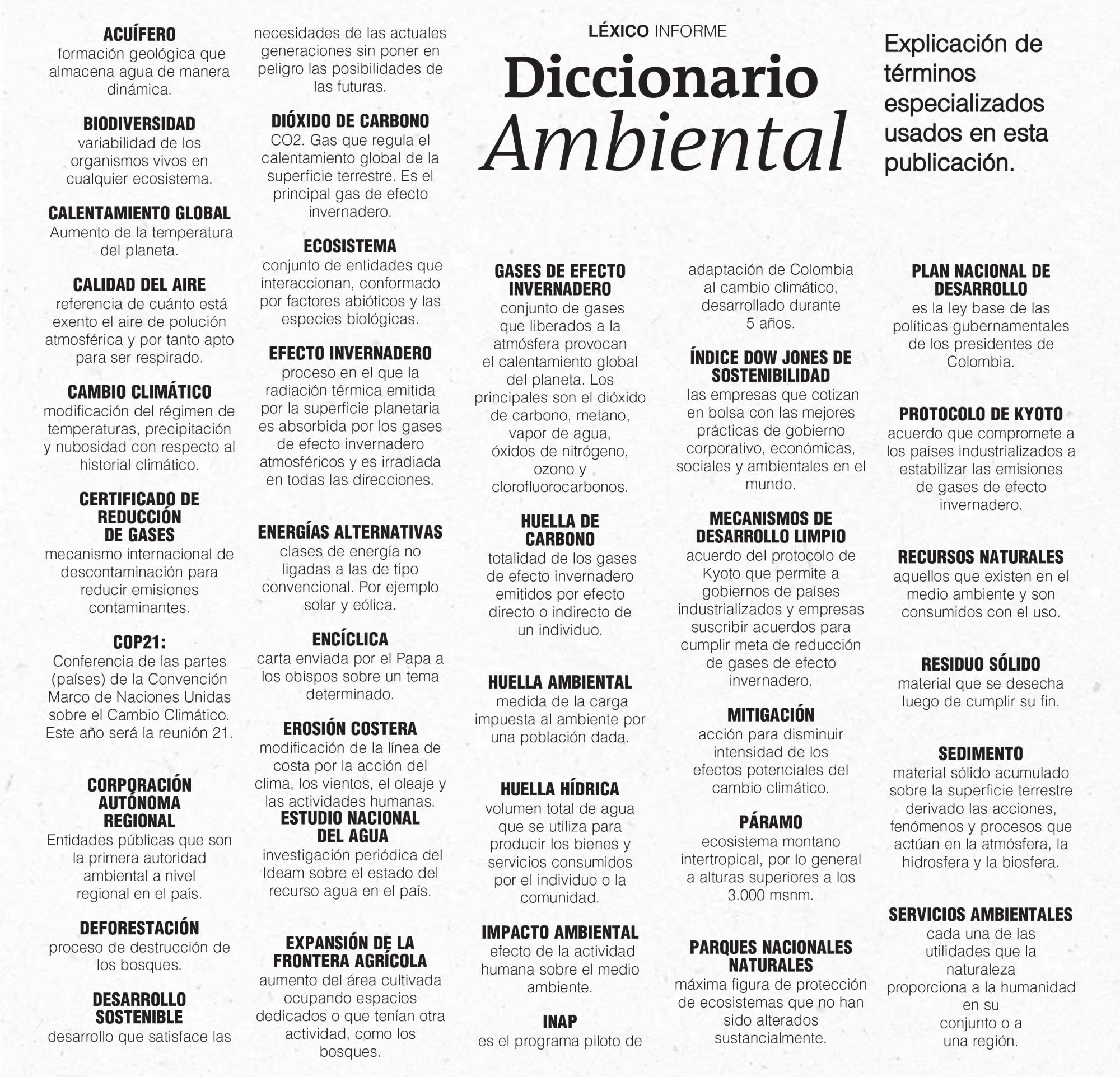Diccionario Ambiental