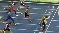 Es notoria la superioriad de Bolt en esta competencia. FOTO AP