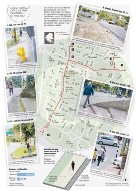Medellín, ciudad difícil para caminar 