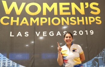 María José Rodríguez venía de ganar el Mundial de bolos en Las Vegas. Ahora redondea su actuación de la temporada con una nueva conquista, esta vez en Kuwait. FOTO cortesía coc