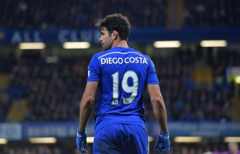 Costa es el máximo goleador de la liga inglesa esta temporada, con 17 anotaciones. FOTO AFP