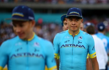 Rodrigo Contreras corrió este año su primera vuelta de tres semanas: el Giro de Italia. FOTO ASTANA