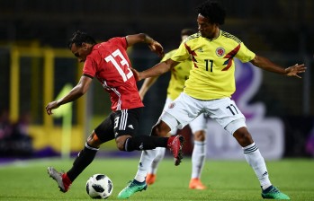 La Selección Colombia enfrenta a su similar de Egipto a 16 días de su debut en el Mundial de Rusia. FOTO AFP