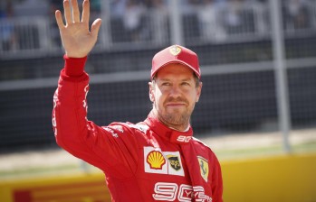 Sebastian Vettel corrió cinco temporadas con la escudería Ferrari. FOTO EFE