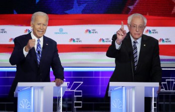 Joe Biden y Bernie Sanders son los favoritos para el supermartes, cuyo resultado se conocería esta semana. FOTO Getty