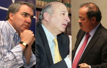 Diego Palacio, Alberto Velázquez y Sabas Pretelt de la Vega presentaron una demanda ante la Cidh, por supuestas irregularidades en los procesos. FOTO COLPRENSA