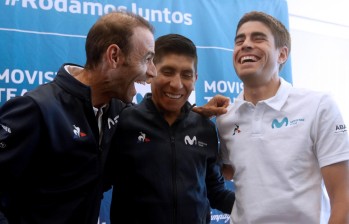 Valverde, Quintana y Landa. FOTO: EFE.