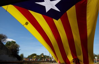 Bandera de Cataluña. FOTO EFE