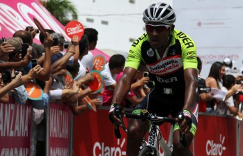Rafael Montiel logró una nueva victoria en la temporada. Antes se impuso en una etapa del Tour de Gila. “Este triunfo nos llena de motivación para lo que viene”, dijo su técnico Vélez. FOTO COlprensa