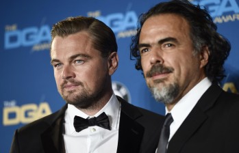  Alejandro González Iñárritu recibió el sábado el premio al mejor realizador por su trabajo en “The Revenant” en la 68 edición de los premios del Sindicato de Directores de Hollywood. FOTO AP