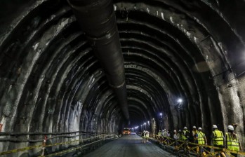 Construcción del túnel de El Toyo. FOTO JAIME PÉREZ
