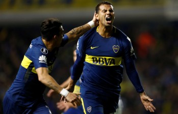 Edwin Cardona celebra su gol, busca cupo en al lista definitiva de Colombia al Mundial. Foto Reuters