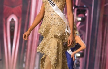 Andrea Tovar en su participación en Miss Universo. FOTO Cortesía 