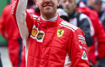 El piloto alemán superó en las calificaciones a los finlandeses Kimi Räikkönen (Ferrari) y Valtteri Bottas (Mercedes). FOTO EFE