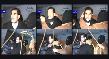 Reuters - Esta es la secuencia del ahorcamiento de Sadam, quien estuvo todo el tiempo atento al proceso.