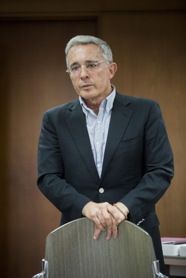 El expresidente, actual senador y principal opositor al proceso de paz con las Farc, Álvaro Uribe Vélez. FOTO Archivo Emanuel Constantino Zerbos