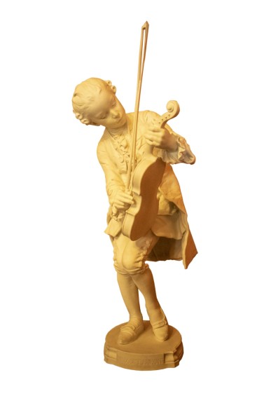 Mozart Niño Infante Templando El Violíns.f. Manufactura Sevrés