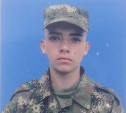 El joven soldado James Andrés Monsalve Muñoz que prestaba servicio en el corregimiento La Granja (Ituango). FOTO: cortesía Cuarta Brigada. 