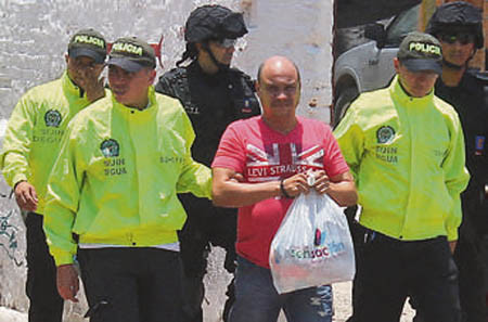Alfredo Cruz Esquea fue capturado en Venezuela y deportado a Colombia. FOTO COLPRENSA