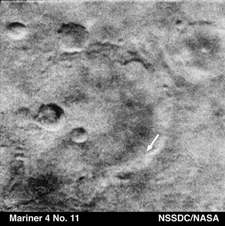 Esta fue la imagen 11 de las 21 que tomó y envió la sonda Mariner 4 a su paso por Marte.
