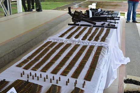 Más de 5 mil cartuchos fueron incautados por el Ejército Nacional de Colombia al Clan del Golfo. Foto: Fuerzas Militares de Colombia. 