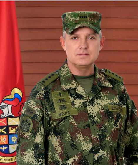 General Alberto José Mejía, comandante del Ejército FOTOS Cortesía Fuerzas Armadas y Policía.