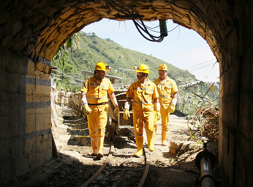 Hoy las excavaciones de Gran Colombia Gold en la mina El Silencio, de Segovia, llegan a 900 metros bajo tierra. A 2019 la meta es extraer 150.000 onzas de oro. FOTO cortesía