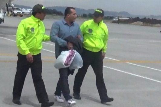 Fue capturado en un vuelo comercial con escala en Brasil, Panamá y Colombia, en el Aeropuerto Internacional Alfonso Bonilla Aragón de Cali. CORTESÍA POLICÍA