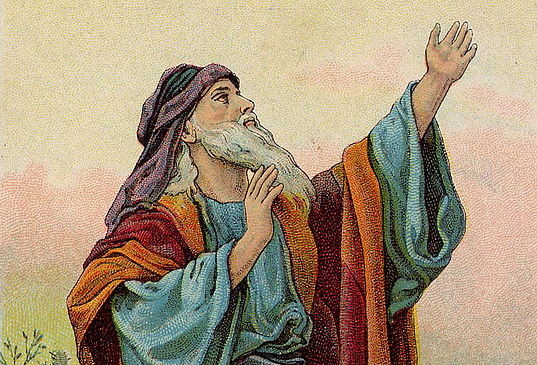 El profeta Isaías, que vivió siete siglos antes de Cristo. Imagen Providence Lithograph Company
