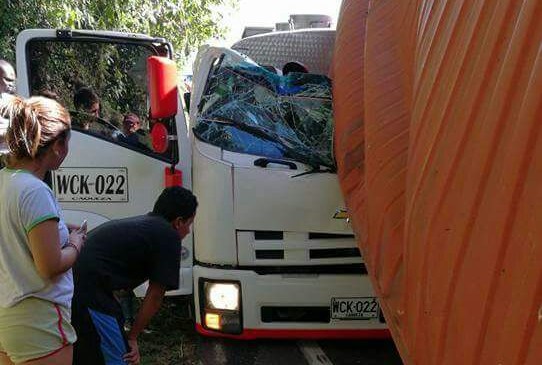 Accidente de tránsito en Antioquia dejó una persona fallecida. FOTO CORTESÍA