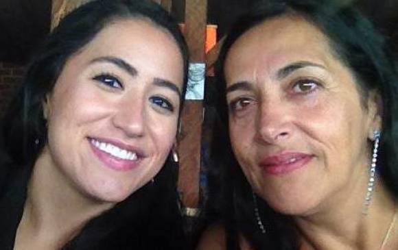 Katie Levins o Angélica María Salazar se reencontró con su madre colombiana en octubre de 2013. FOTO cortesía