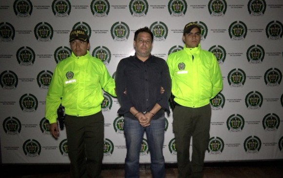Rodríguez fue capturado el 14 de marzo pasado. FOTO CORTESÍA POLICÍA NACIONAL