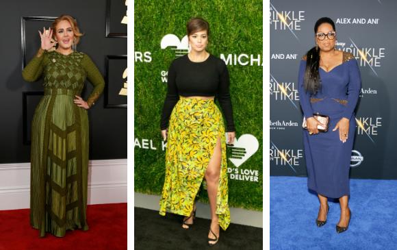 Adele, Ashley Graham y Oprah Winfrey saben vestirse de acuerdo con sus figuras. FOTOS Reuters y Sstock 