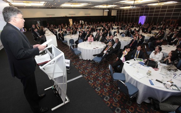 Por lo menos 1,850 banqueros del mundo se dan cita en Medellín, sede de la asamblea de Felabán. FOTO Manuel saldarriaga