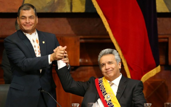 Hace tan solo 60 días que los dos líderes de la izquierda ecuatoriana se mostraran unidos en el traspaso presidencial, pero las diferencias se acentuaron hasta chocar en Twitter. FOTO reuters