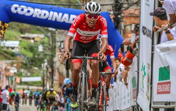 Juan Alba ganó la última etapa de la Vuelta a Antioquia. FOTO CORTESÍA