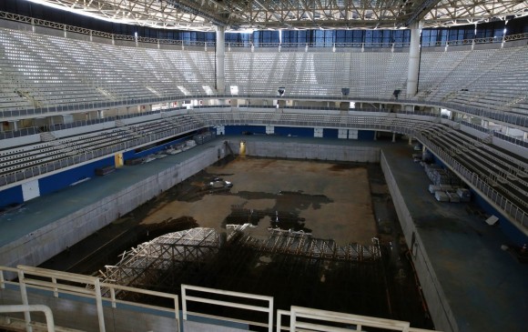 Así luce el Parque Acuático, meses después de los Juegos Olímpicos. FOTO REUTERS