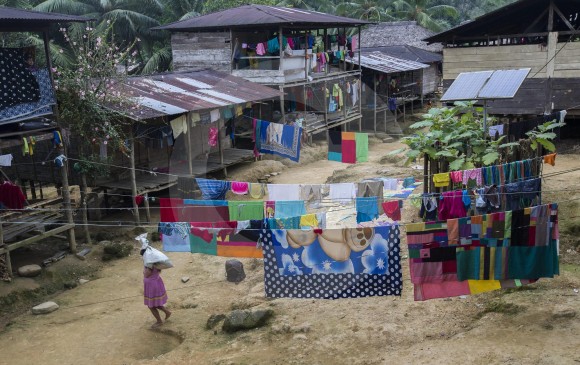 Las comunidades indígenas que viven cerca al río Truandó en Riosucio, Chocó, son las más afectadas. FOTO Donaldo zuluaga