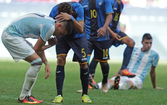 Honduras eliminó a Argentina del fútbol masculino de los Juegos Olímpicos. FOTO AP