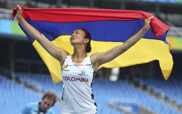 Martha Hernández le otorgó la primera medalla a Colombia en esta edición de los Juegos Paralímpicos en Río. FOTO reuters