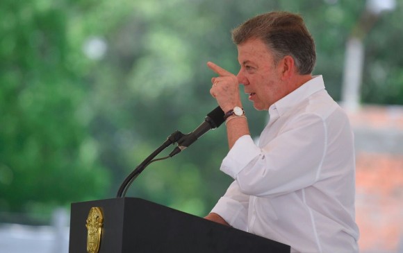 El presidente Santos tranquilizó a los gobernadores acerca del futuro de las regalías para los contratos paz. FOTO Colprensa