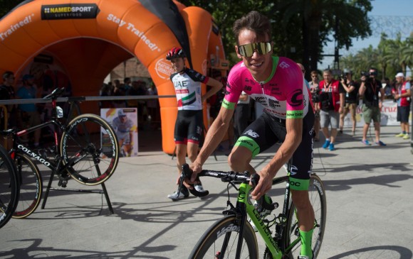 En la presente campaña, Rigoberto Urán suma dos triunfos de etapa, en carrera Colombia, Oro y Paz y en Eslovenia. FOTO AFP
