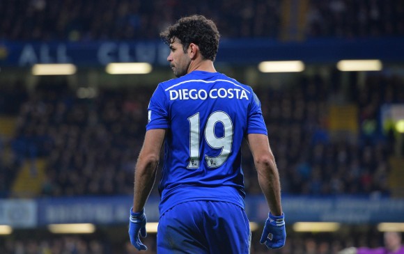 Costa es el máximo goleador de la liga inglesa esta temporada, con 17 anotaciones. FOTO AFP